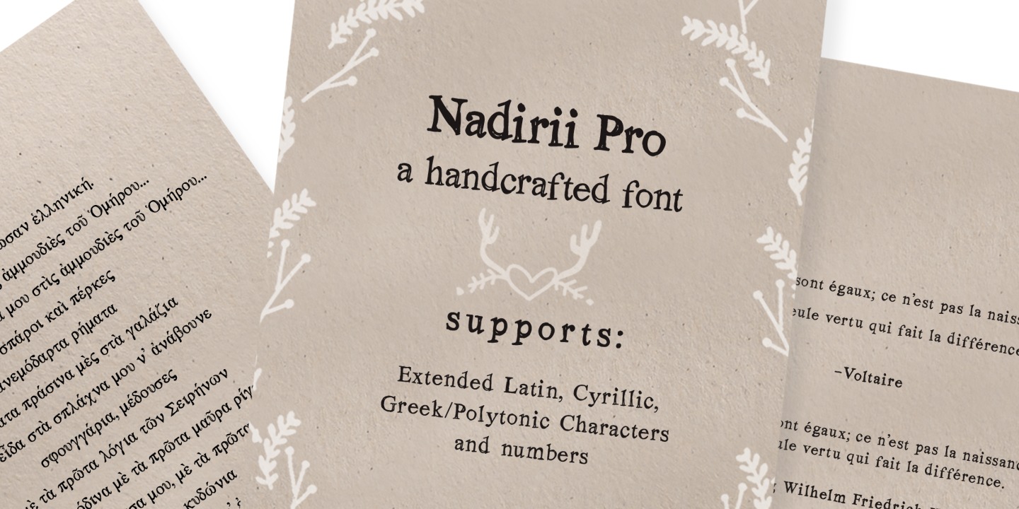 Przykładowa czcionka Nadirii Pro #7